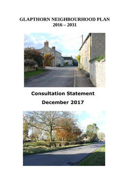 Dec 2017, Consultation Statement