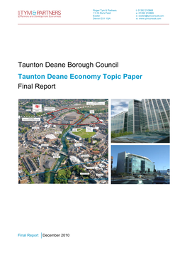 Taunton Deane Economy Topic Paper Final Report 2010