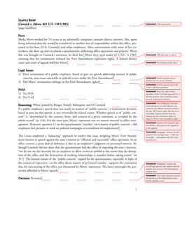 Connick V. Myers, 461 US 138 (1983) [Page Numbers]