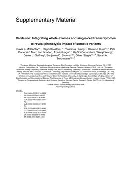 Supplementary Tables and Figures