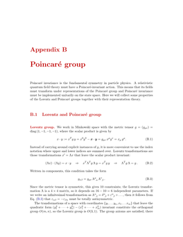 Poincaré Group