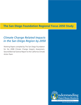 The San Diego Foundation Regional Focus 2050 Study Climate Change