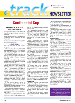 — Continental Cup — 45.56, Van Niekerk 44.74); 2