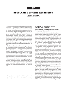 Regulation of Gene Expression (PDF)