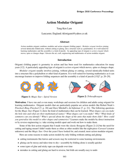 Action Modular Origami