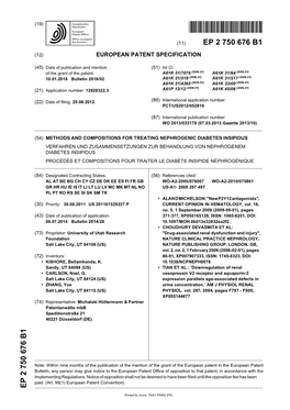 Methods and Compositions for Treating Nephrogenic