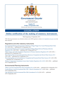 Government Gazette