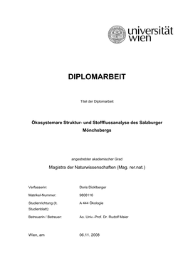 Diplomarbeit