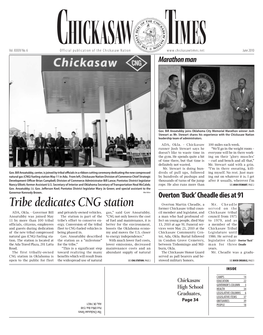 Tribe Dedicates CNG Station Overton Martin Cheadle, a M R