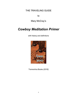 Cowboy Meditation Primer