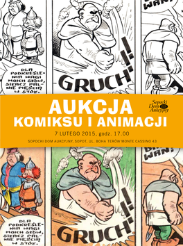 Aukcja Komiksu I ANIMACJI 7 Lutego 2015, Godz