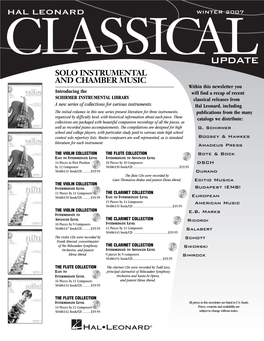 2007 Winter Classical Update