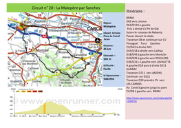 Circuit N° 20 : La Malepère Par Sanches Itinéraire