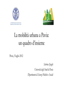 La Mobilità Urbana a Pavia: Un Quadro D’Insieme