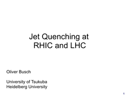 Jet Quenching at RHIC and LHC