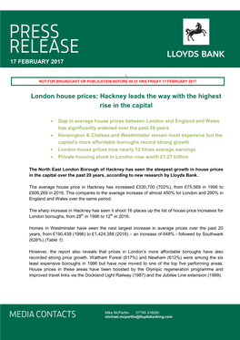 London House Prices: Hackney Leads the Way with the Highest Rise in the Capital