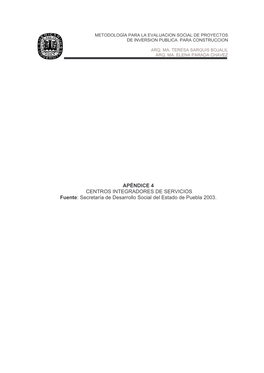 Apéndice D. Centros Integradores De Servicios (Archivo Pdf, 160