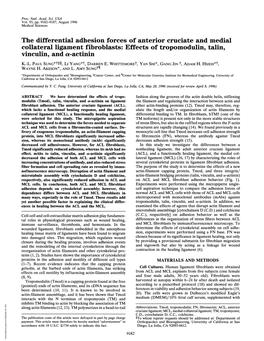 Vinculin, and A-Actinin K.-L