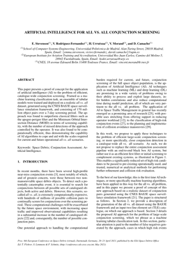 Artificial Intelligence for All Vs. All Conjunction Screening