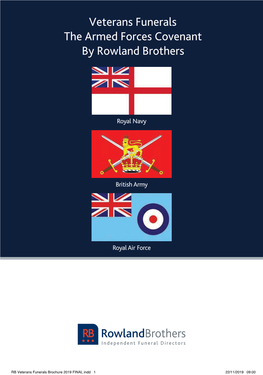 RB Veterans Funerals Brochure 2019 FINAL.Indd 1 22/11/2019 09:00