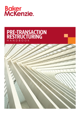 Pre-Transaction Restructuring Handbook