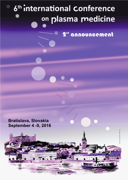 ICPM-6), Which Will Be Held in Bratislava, Slovakia, from September 4 to 9, 2016