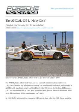 The ANDIAL 935-L 'Moby Dick'