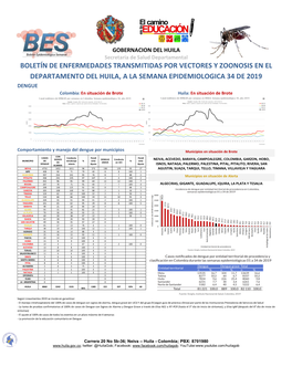 Boletín De Enfermedades Transmitidas Por