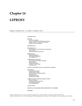 Military Dermatology, Chapter 14, Leprosy