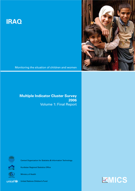 Multiple Indicator Cluster Survey 2006 Volume 1: Final Report