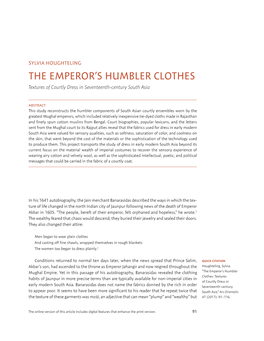The Emperor's Humbler Clothes
