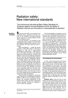 Radiation Safety: New International Standards