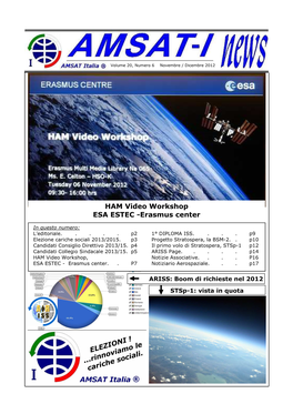 HAM Video Workshop ESA ESTEC -Erasmus Center