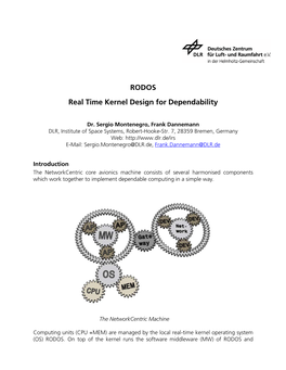 RODOS Real Time Kernel Design for Dependability