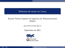 Editores De Texto En Linux