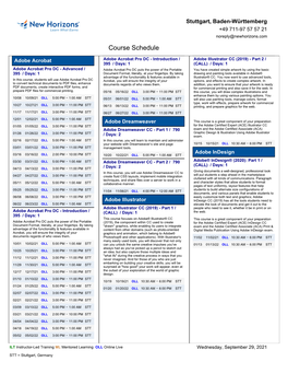 Course Schedule