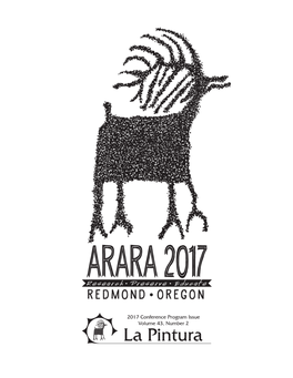 2017 Conference Program Issue Volume 43, Number 2 Welcome to Redmond! 44Th Annual ARARA Conference, 2017 Nother Outstanding Annual Conference Begins! As Usual, a A