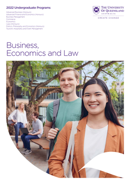 Business Economics and Law 2022 Undergraduate Programs