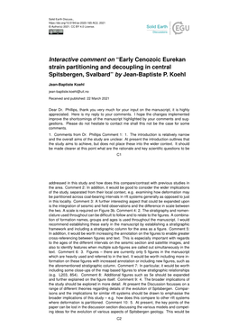 Early Cenozoic Eurekan Strain Partitioning and Decoupling in Central Spitsbergen, Svalbard” by Jean-Baptiste P