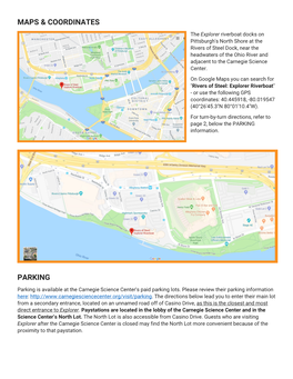 Maps & Coordinates Parking