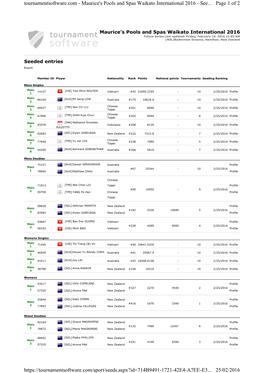 Page 1 of 2 Tournamentsoftware.Com