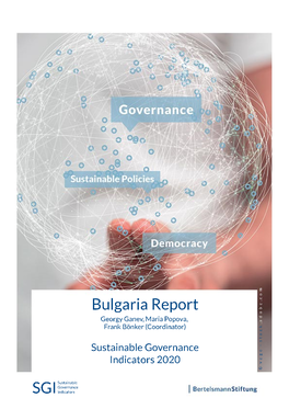 SGI Country Report 2020 for Bulgaria