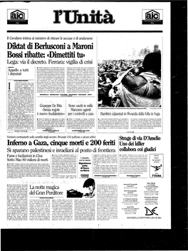 Diktat Dì Berlusconi a Marcili Bossi Ribatte: «Dimettiti Tu» Lega: Vìa Il Decreto