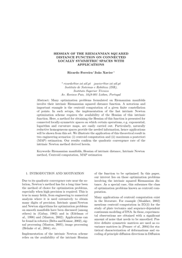 Hessian of the Riemannian Squared Distance Function on Connected Locally Symmetric Spaces with Applications