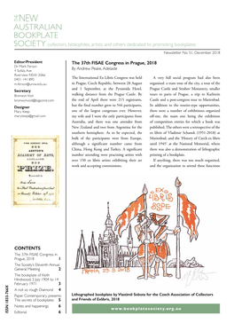 AUSTRALIAN BOOKPLATE SOCIETY Collectors, Bibliophiles, Artists and Others Dedicated to Promoting Bookplates Newsletter No