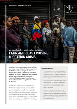 Latin Americas Evolving Migration Crisis