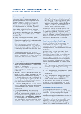 West Midlands Farmsteads and Landscapes Project County Summary Report for Herefordshire