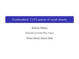 Grothendieck C(K)-Spaces of Small Density