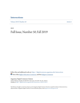 Full Issue, Number 50, Fall 2019