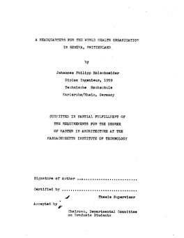 Johannes Philipp Holachneider Diplom Ingenieur, 1959 Thesis